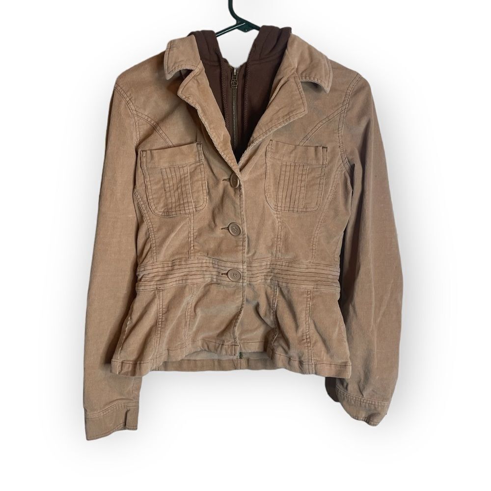 Nori tan corduroy Jacket size 1 y2k retro 90s